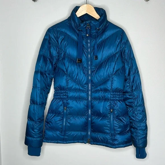 Athleta Banner Peak Down Jacket | Blue | Women’s Small - Picture 2 of 9